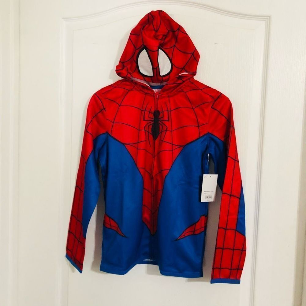 Brand New Amazing Spider-Man Hoodie Jack Coat‎ Size 12 100% Polyester